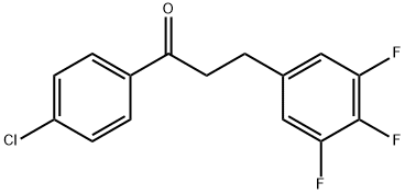 4'-CHLORO-3-(3,4,5-TRIFLUOROPHENYL)PROPIOPHENONE Structural