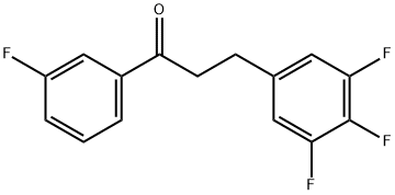 3'-FLUORO-3-(3,4,5-TRIFLUOROPHENYL)PROPIOPHENONE Structural