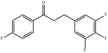 4'-FLUORO-3-(3,4,5-TRIFLUOROPHENYL)PROPIOPHENONE Structural