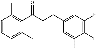 2',6'-DIMETHYL-3-(3,4,5-TRIFLUOROPHENYL)PROPIOPHENONE