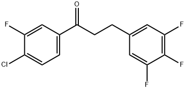 4'-CHLORO-3'-FLUORO-3-(3,4,5-TRIFLUOROPHENYL)PROPIOPHENONE Structural