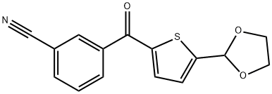 2-(3-CYANOBENZOYL)-5-(1,3-DIOXOLAN-2-YL)THIOPHENE