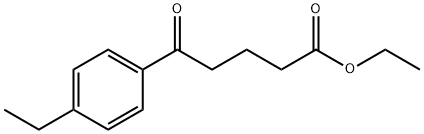 ETHYL 5-(4-ETHYLPHENYL)-5-OXOVALERATE Structural