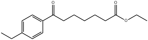 ETHYL 7-(4-ETHYLPHENYL)-7-OXOHEPTANOATE Structural