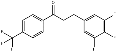 4'-TRIFLUOROMETHYL-3-(3,4,5-TRIFLUOROPHENYL)PROPIOPHENONE Structural