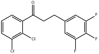 2',3'-DICHLORO-3-(3,4,5-TRIFLUOROPHENYL)PROPIOPHENONE Structural