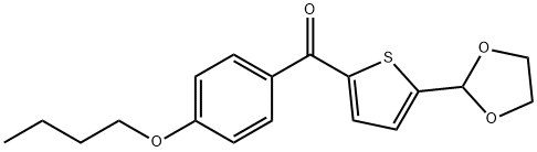 2-(4-N-BUTOXYBENZOYL)-5-(1,3-DIOXOLAN-2-YL)THIOPHENE