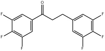 3',4',5'-TRIFLUORO-3-(3,4,5-TRIFLUOROPHENYL)PROPIOPHENONE Structural