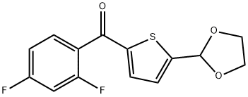 2-(2,4-DIFLUOROBENZOYL)-5-(1,3-DIOXOLAN-2-YL)THIOPHENE