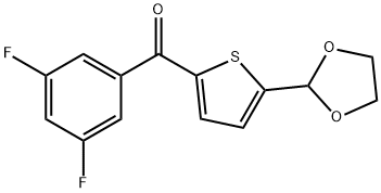 2-(3,5-DIFLUOROBENZOYL)-5-(1,3-DIOXOLAN-2-YL)THIOPHENE