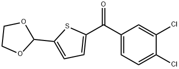 2-(3,4-DICHLOROBENZOYL)-5-(1,3-DIOXOLAN-2-YL)THIOPHENE