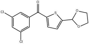 2-(3,5-DICHLOROBENZOYL)-5-(1,3-DIOXOLAN-2-YL)THIOPHENE