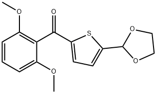 2-(2,6-DIMETHOXYBENZOYL)-5-(1,3-DIOXOLAN-2-YL)THIOPHENE