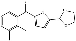 2-(2,3-DIMETHYLBENZOYL)-5-(1,3-DIOXOLAN-2-YL)THIOPHENE