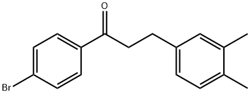 4'-BROMO-3-(3,4-DIMETHYLPHENYL)PROPIOPHENONE Structural