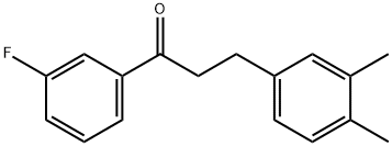 3-(3,4-DIMETHYLPHENYL)-3'-FLUOROPROPIOPHENONE Structural