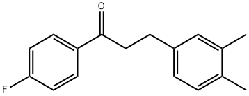 3-(3,4-DIMETHYLPHENYL)-4'-FLUOROPROPIOPHENONE Structural