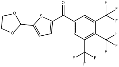 5-(1,3-DIOXOLAN-2-YL)-2-(3,4,5-TRIFLUOROBENZOYL)THIOPHENE