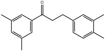 3',5'-DIMETHYL-3-(3,4-DIMETHYLPHENYL)PROPIOPHENONE Structural