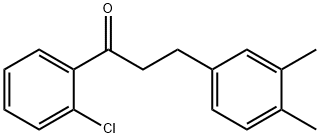 2'-CHLORO-3-(3,4-DIMETHYLPHENYL)PROPIOPHENONE Structural