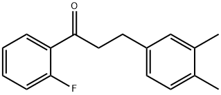 3-(3,4-DIMETHYLPHENYL)-2'-FLUOROPROPIOPHENONE Structural