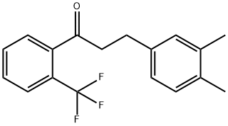 3-(3,4-DIMETHYLPHENYL)-2'-TRIFLUOROMETHYLPROPIOPHENONE Structural