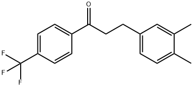 3-(3,4-DIMETHYLPHENYL)-4'-TRIFLUOROMETHYLPROPIOPHENONE Structural