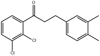 2',3'-DICHLORO-3-(3,4-DIMETHYLPHENYL)PROPIOPHENONE Structural