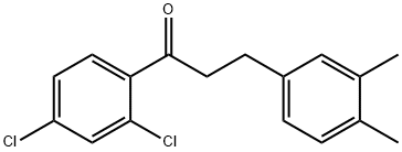 2',4'-DICHLORO-3-(3,4-DIMETHYLPHENYL)PROPIOPHENONE Structural