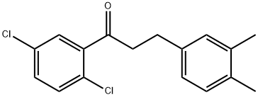 2',5'-DICHLORO-3-(3,4-DIMETHYLPHENYL)PROPIOPHENONE Structural