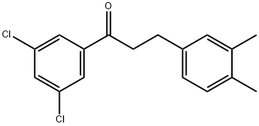 3',5'-DICHLORO-3-(3,4-DIMETHYLPHENYL)PROPIOPHENONE Structural