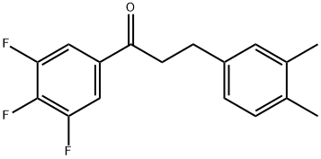 3-(3,4-DIMETHYLPHENYL)-3',4',5'-TRIFLUOROPROPIOPHENONE Structural