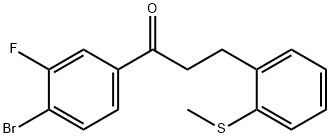 4'-BROMO-3'-FLUORO-3-(2-THIOMETHYLPHENYL)PROPIOPHENONE