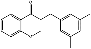 3-(3,5-DIMETHYLPHENYL)-2'-METHOXYPROPIOPHENONE Structural