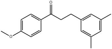 3-(3,5-DIMETHYLPHENYL)-4'-METHOXYPROPIOPHENONE Structural