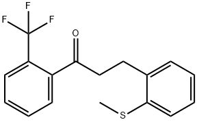 3-(2-THIOMETHYLPHENYL)-2'-TRIFLUOROMETHYLPROPIOPHENONE Structural