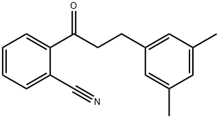 2'-CYANO-3-(3,5-DIMETHYLPHENYL)PROPIOPHENONE Structural