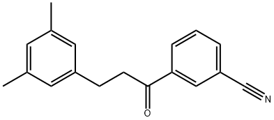 3'-CYANO-3-(3,5-DIMETHYLPHENYL)PROPIOPHENONE Structural