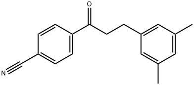 4'-CYANO-3-(3,5-DIMETHYLPHENYL)PROPIOPHENONE Structural