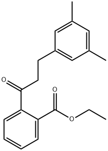 2'-CARBOETHOXY-3-(3,5-DIMETHYLPHENYL)PROPIOPHENONE Structural