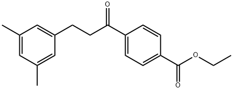 4'-CARBOETHOXY-3-(3,5-DIMETHYLPHENYL)PROPIOPHENONE Structural