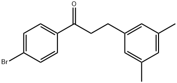 4'-BROMO-3-(3,5-DIMETHYLPHENYL)PROPIOPHENONE Structural