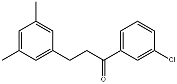 3'-CHLORO-3-(3,5-DIMETHYLPHENYL)PROPIOPHENONE Structural