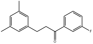 3-(3,5-DIMETHYLPHENYL)-3'-FLUOROPROPIOPHENONE Structural