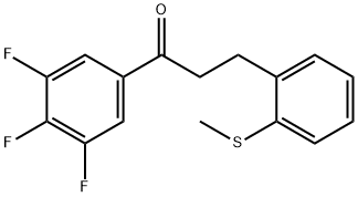 3-(2-THIOMETHYLPHENYL)-3',4',5'-TRIFLUOROPROPIOPHENONE