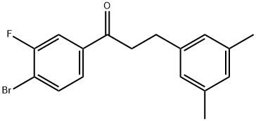 4'-BROMO-3-(3,5-DIMETHYLPHENYL)-3'-FLUOROPROPIOPHENONE