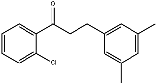 2'-CHLORO-3-(3,5-DIMETHYLPHENYL)PROPIOPHENONE Structural