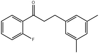 3-(3,5-DIMETHYLPHENYL)-2'-FLUOROPROPIOPHENONE Structural