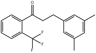 3-(3,5-DIMETHYLPHENYL)-2'-TRIFLUOROMETHYLPROPIOPHENONE Structural