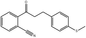 2'-CYANO-3-(4-THIOMETHYLPHENYL)PROPIOPHENONE Structural